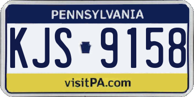 PA license plate KJS9158