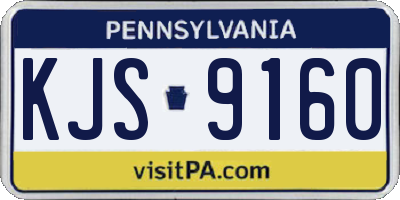 PA license plate KJS9160