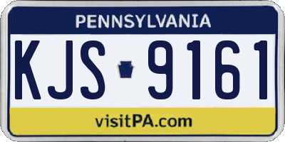 PA license plate KJS9161