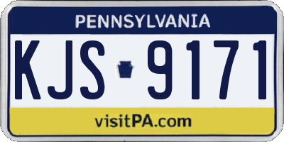 PA license plate KJS9171