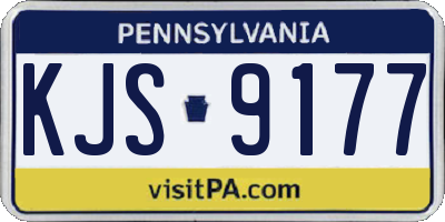 PA license plate KJS9177