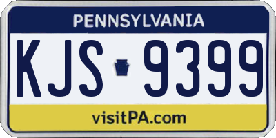 PA license plate KJS9399