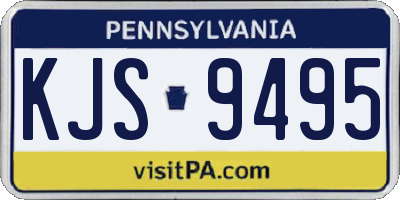 PA license plate KJS9495
