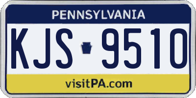 PA license plate KJS9510