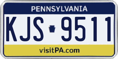 PA license plate KJS9511