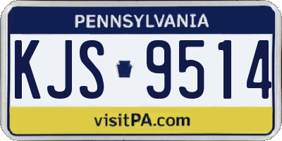 PA license plate KJS9514