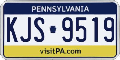 PA license plate KJS9519