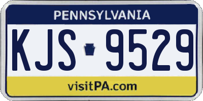 PA license plate KJS9529