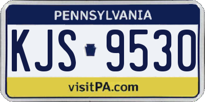 PA license plate KJS9530