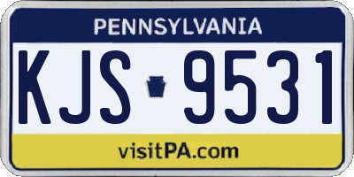 PA license plate KJS9531