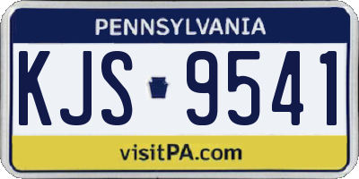 PA license plate KJS9541