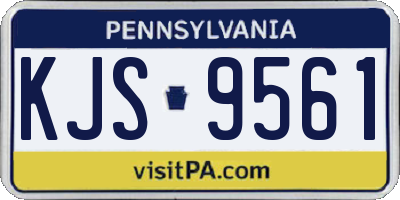 PA license plate KJS9561