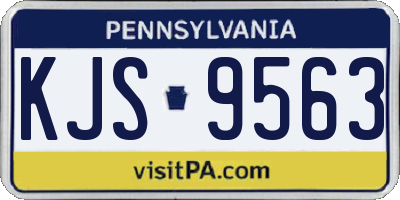 PA license plate KJS9563