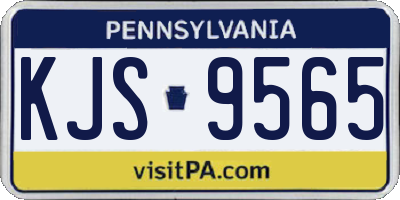 PA license plate KJS9565