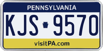 PA license plate KJS9570