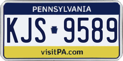 PA license plate KJS9589