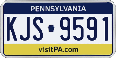 PA license plate KJS9591
