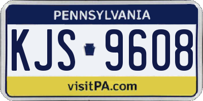PA license plate KJS9608