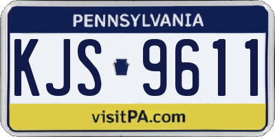 PA license plate KJS9611