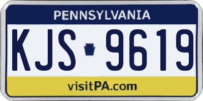 PA license plate KJS9619