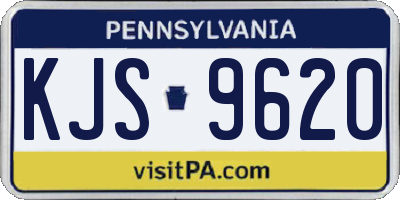 PA license plate KJS9620