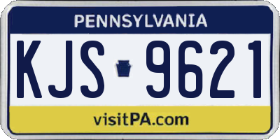 PA license plate KJS9621