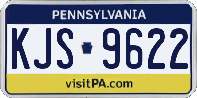 PA license plate KJS9622