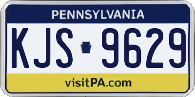 PA license plate KJS9629