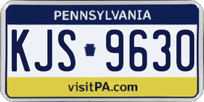 PA license plate KJS9630
