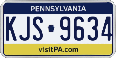 PA license plate KJS9634