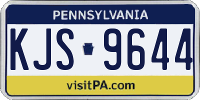 PA license plate KJS9644