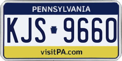 PA license plate KJS9660