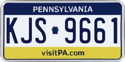 PA license plate KJS9661