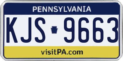 PA license plate KJS9663