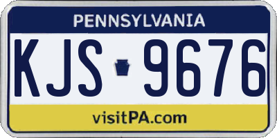 PA license plate KJS9676