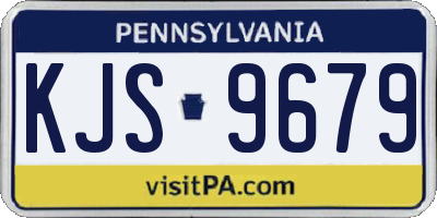 PA license plate KJS9679