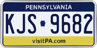 PA license plate KJS9682