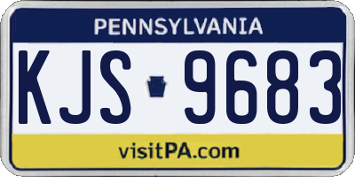 PA license plate KJS9683