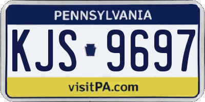 PA license plate KJS9697