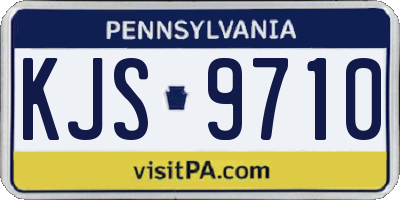 PA license plate KJS9710