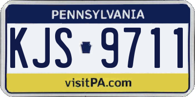 PA license plate KJS9711