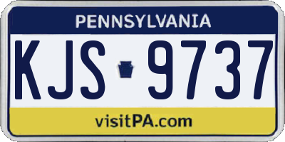 PA license plate KJS9737
