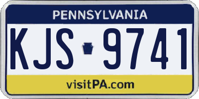 PA license plate KJS9741