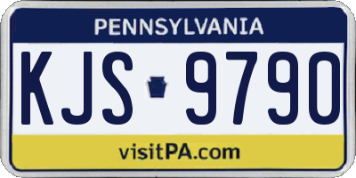 PA license plate KJS9790