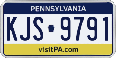 PA license plate KJS9791
