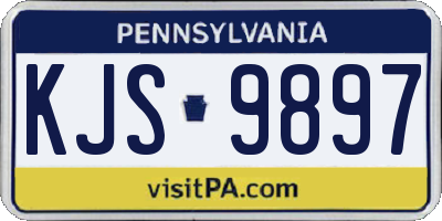 PA license plate KJS9897