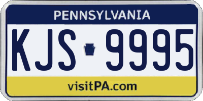 PA license plate KJS9995