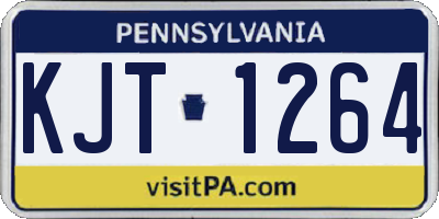 PA license plate KJT1264