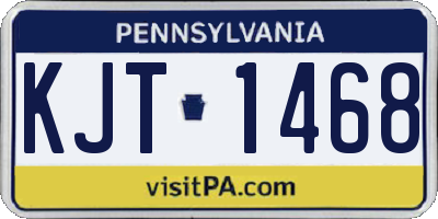 PA license plate KJT1468