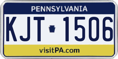PA license plate KJT1506
